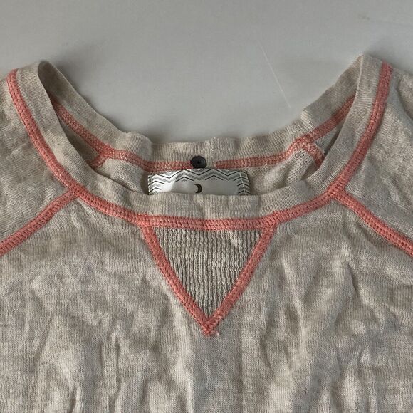 Ruby Moon Ivory Beige Heather Button Down Back & Wrist Sweater Small - Picture 3 of 13